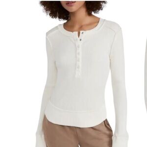 FP Movement Rally Layer Long Sleeve Ivory Size Large